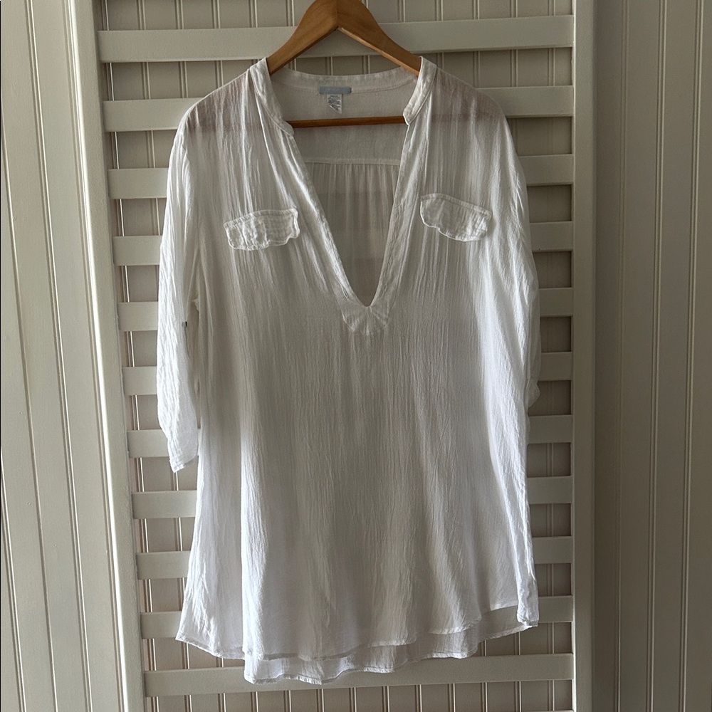 Eberjey Ivory V-Neck Tunic